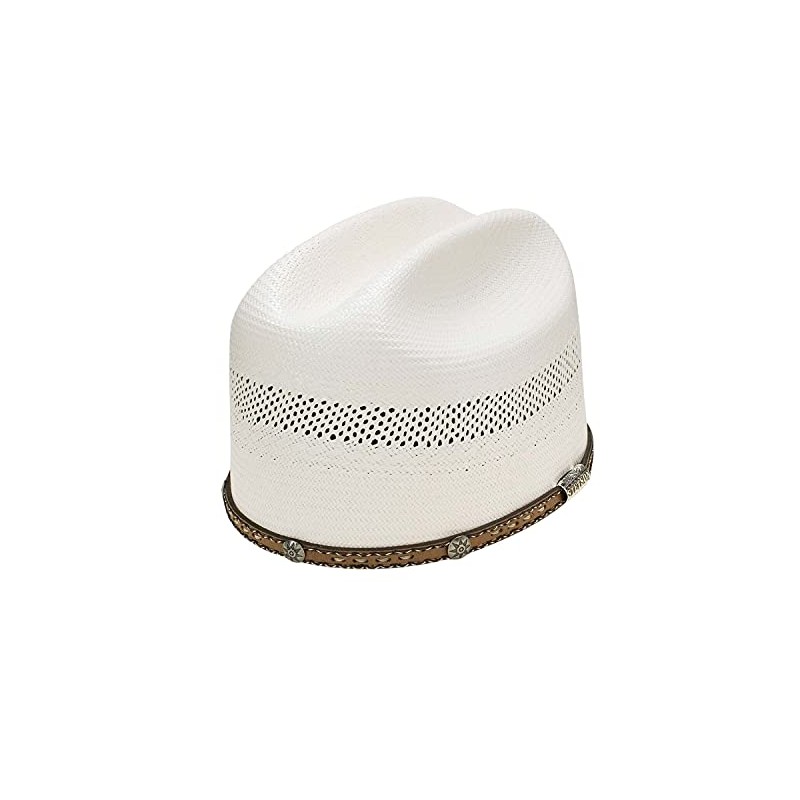 Stetson Unisex Natural 10X Woodburn Western Shantung Straw Hat Natural
