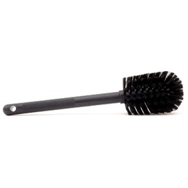 SPARTA Large Water Bottle Brush Ideal for Wide-Mouth Jars, Bottles and Tumblers, Dishwashing Tool with Handle for Home and Commercial Kitchens, Plastic, 12 Inches, Black