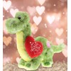 DolliBu I Love You Valentine Plush Green Dinosaur - Cute