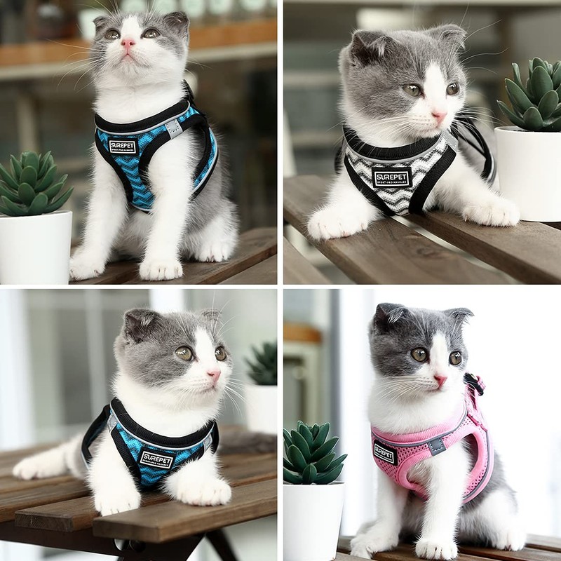 Suredoo Dog Harness with Lead, Anti-Pull Chest Harness, Reflective Chest