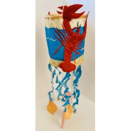 CPM Lobster Windsock Indoor Outdoor Wind Chime 24” Springtime Decor