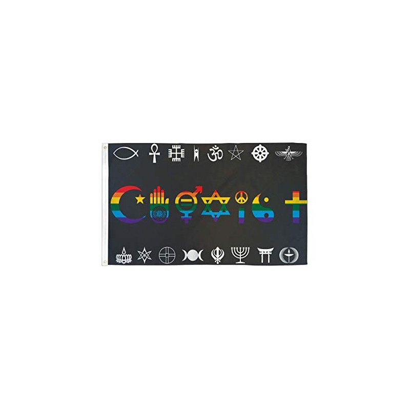 AZ FLAG - Flag Rainbow Food Together - 90 x
