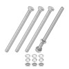 M METERXITY 4-Pack Hex Head Screw Bolt with Nuts Flat