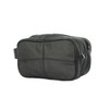 LORENZ - Miami Large Leather Wash Bag Toiletry Case (Black)