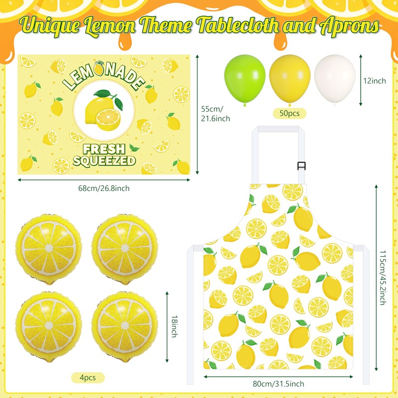 TREWAVE 233 Pcs Lemonade Stand Supplies Kit-50 Lemonade Cups with