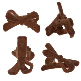 NiceYnn 20 Stück Haarspangen, Flockag, Mini-Clips, Haarspange, Frisierzubehör, rutschfest, für Hochzeit, Geburtstag, Khaki, Krokodil