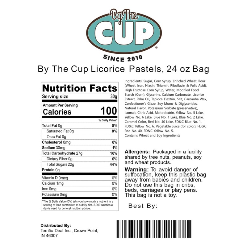 By The Cup Licorice Pastels (24 oz)
