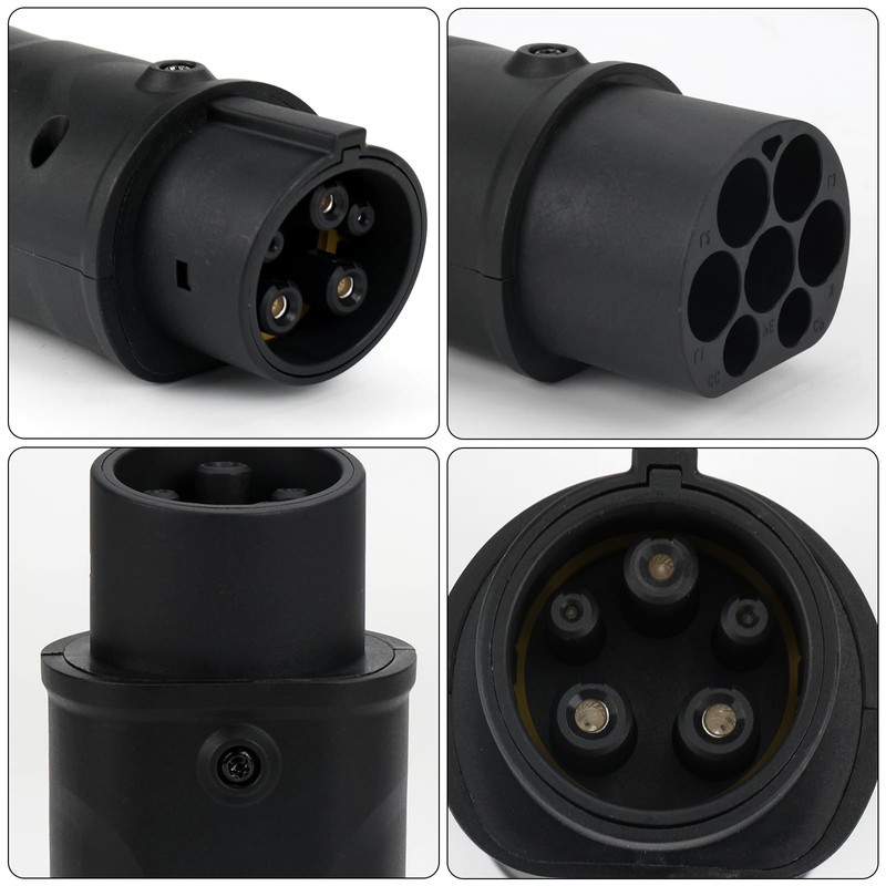 EV Ladekabel Autoladegerät Adapter Typ 2 auf Typ 1, IEC