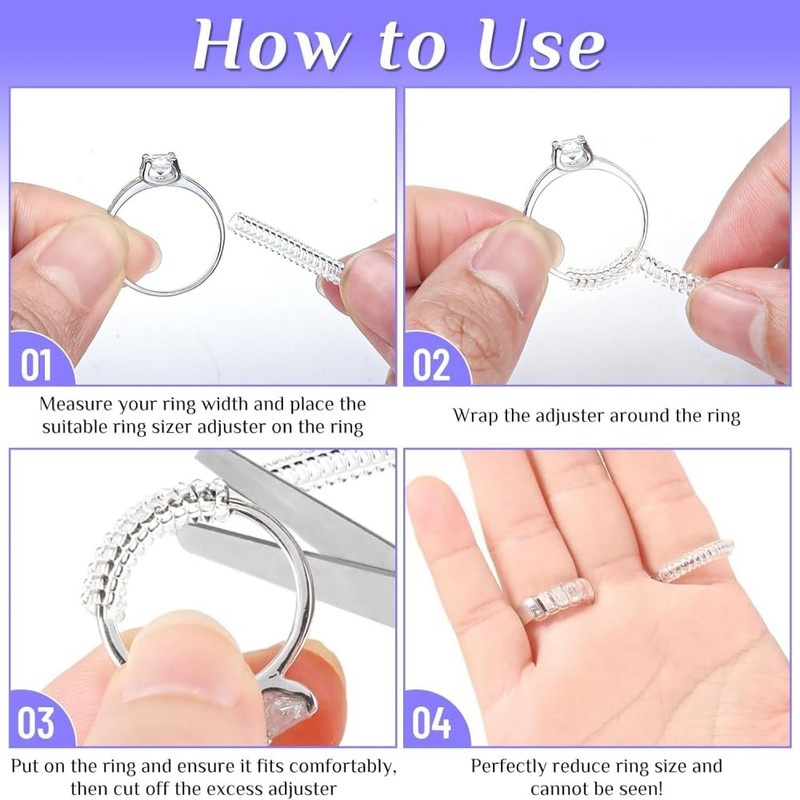 Invisible Ring Size Adjuster for Loose Rings, Ring Adjuster Fit