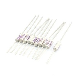sourcing map 10Pcs 250V 10A 280C Celsius Circuit Cut Off Temperature Thermal Fuse