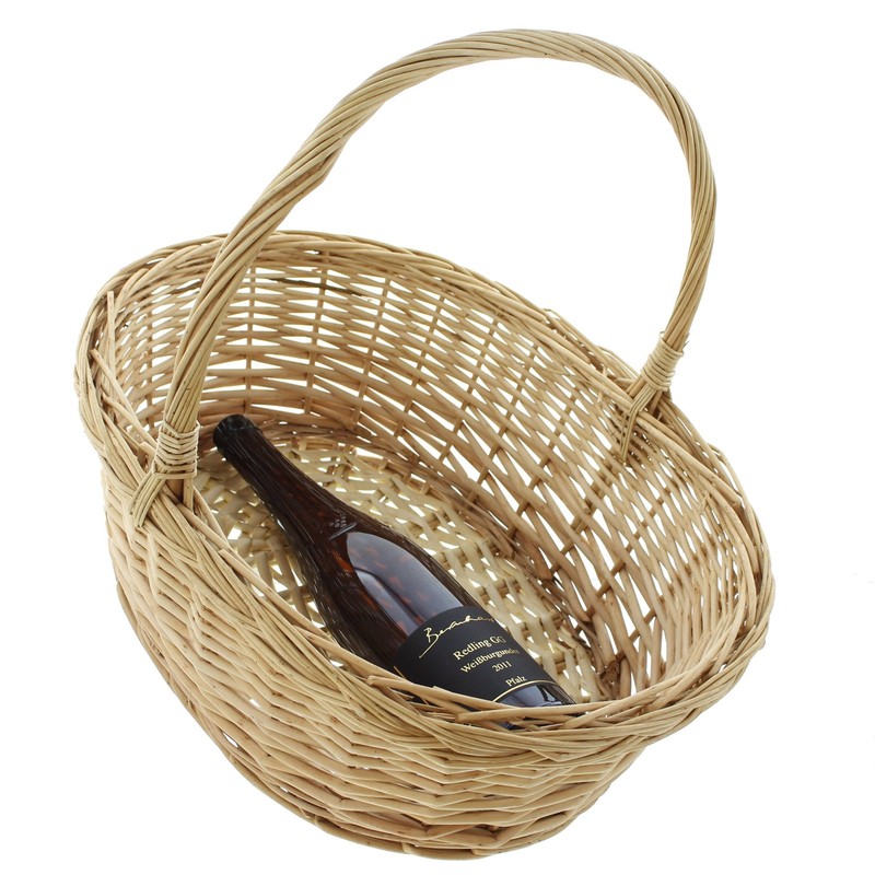 Bügelkorb "Naturweiß", groß