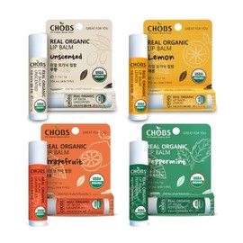 Haps CHOBS(찹스) 리얼 오가닉 립밤 5g 4종 택1 CHOBS Real Organic Lip Balm 5g 4 Types Choose One