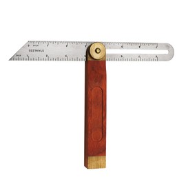 Adjustable Blade Square Ruler Sliding Bevel Gauge T Bevel Angle Ruler Hardwood Handle Stainless Steel Blade Ruler for Craftsman Engineer Woodworking