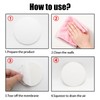 Yinluluna 4 pcs White Silicone Door Handle buffers, 3.15" Door