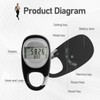 3D Step Counter Pedometer Step Counter Pedometer Hook Closure Step