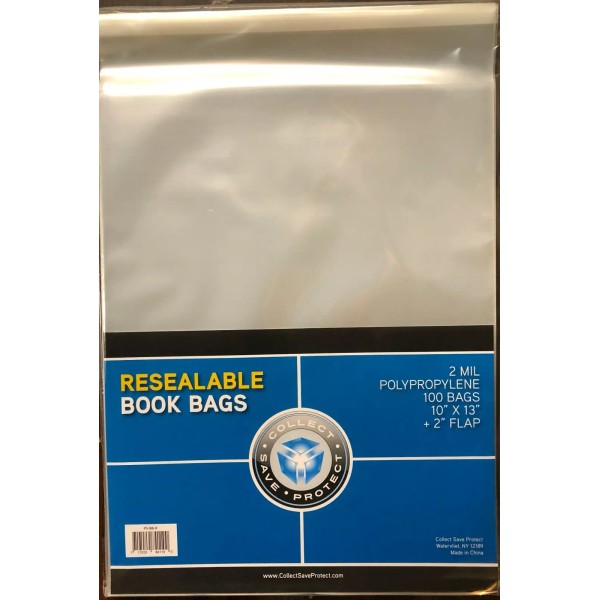 COLLECT*SAVE*PROTECT 1000 CSP Book Resealable Bags/Sleeves 10 x 13 +