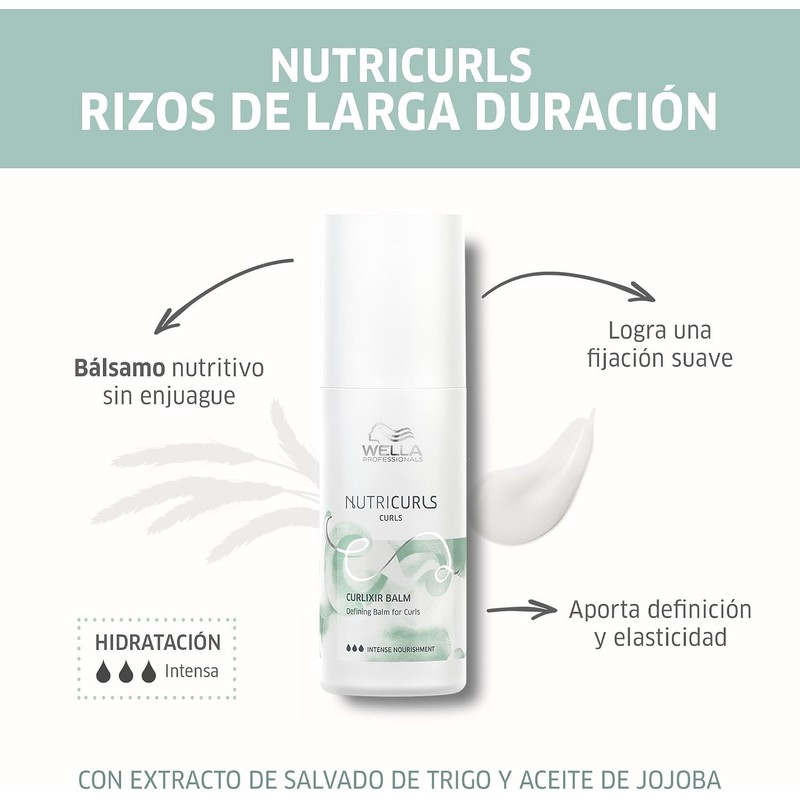 Wella Professionals Nutricurls Curlixir Balm para Rizos 150ml