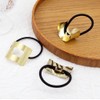 3PCS Metal Circle Hair Cuff Elastic Hair Band Hair Ties