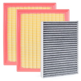 Engine Air Filter & Cabin Air Filter Combo Kit Compatible with 2022-2025 Toyota Tundra, 2023-2025 Toyota Sequoia 3.4L V6, Replaces 17801-F4010, 17801F4010, 87139-0C010, 871390C010