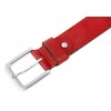 LEONARDO VERRELLI 3100093-96 Unisex Leather Belt 80-140 cm, red