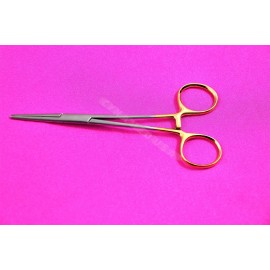CYNAMED USA NEW 1 PREMIUM GOLD Kelly Hemostat Forceps 5.5" STRAIGHT Surgical Stainless CE