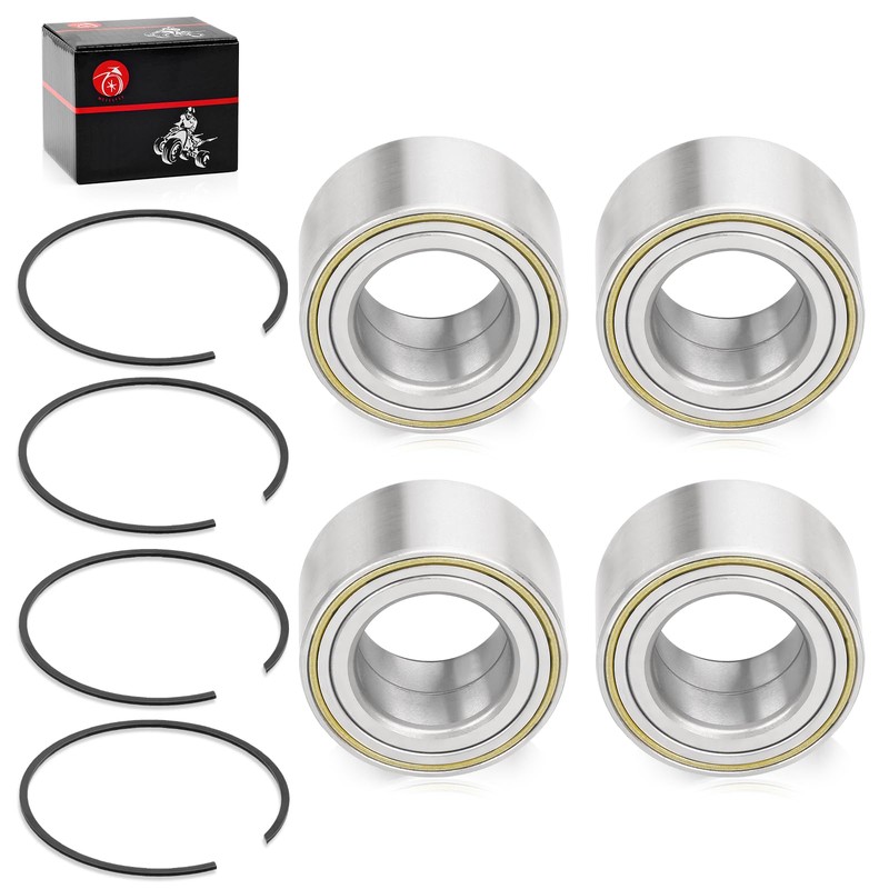 4pcs Front Rear Wheel Bearing & Circlip for Can-Am Maverick