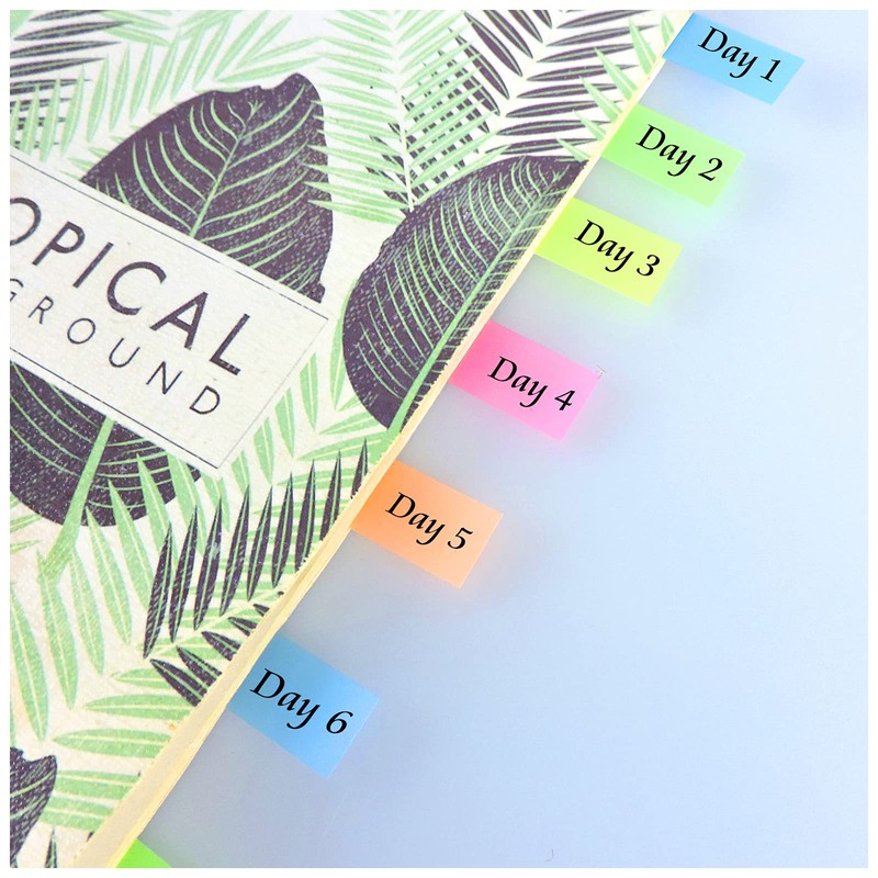 Andiker Pack of 1200 Flag Index Tabs, 5 Colour Post-It