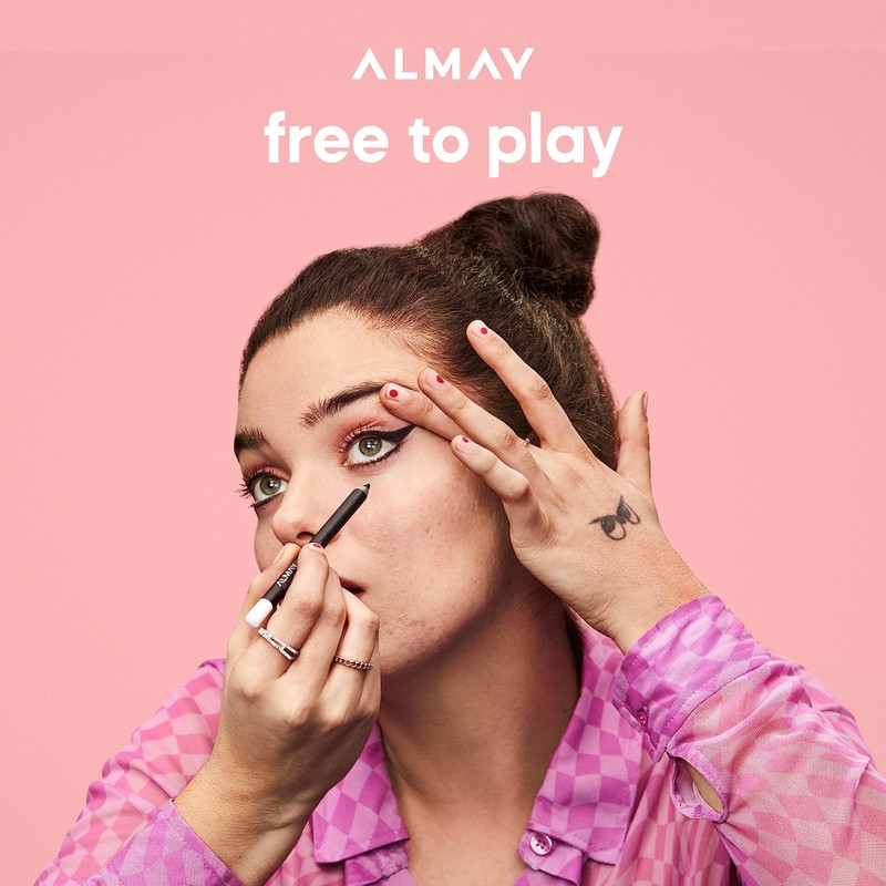 Almay Gel Eyeliner, Waterproof, Fade-Proof Eye Makeup, Easy-to-Sharpen Liner Pencil,