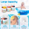 XNBTFK Large Bath Toy Storage Organizer with 3 Compartment Large