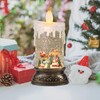 GenSwin Christmas Snow Globes with Music Timer and USB Rechargable