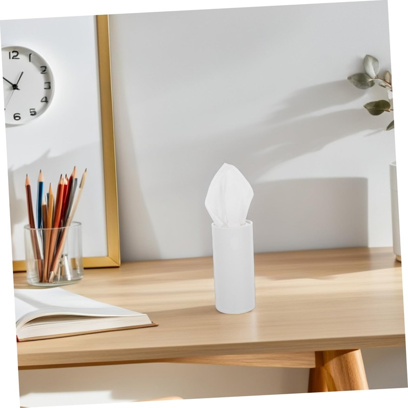 Gogogmee 4pcs Cylinder Tissues Cup Holder Tissues for Car Paper