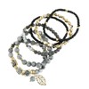 RIAH FASHION Bohemian Beaded Multi Layer Versatile Statement Bracelets -