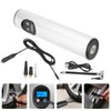 Cordless Air Pump Portable Multifunctional Rechargeable Digital Display Lighting InflatorSilver