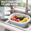 Admygo Thickened Collapsible Washing Up Bowl, Space Saving Camping Sink