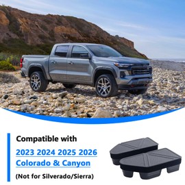 TOPINSTALL 25 Stake Pocket Covers Compatible with 2023-2026 Chevy Colorado/GMC Canyon, Truck Hole Caps Plugs Premium ABS Plastic Material Won't Pop Out (2PCS)