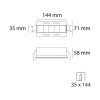 Aurolighting Luminario Downlight De Empotrar En Techo 3000k Ait6230b