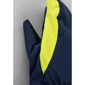 Reusch Baby Boys Kids Mittens Comfortable Warm Windproof Ski Gloves Everyday Gloves Snow Sledge Baby Gloves Winter Gloves 4955 Dress Blue/Safety Yellow, V