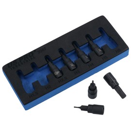 Metric MM 1/4in Drive Impact Allen Hex Key Sockets 1.5mm – 6mm 7pc Set
