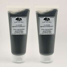 Origins [1+1]Origins Clear Investment Active Charcoal Mask 75mlx2 / [1+1]오리진스 클리어 인프루브먼트 엑티브 차콜 마스크 75mlx2