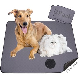GLURIZ Almohadilla Entrenamiento Perros, ​2 PCS Lavable Entrenamiento Almohadillas para Mascota, Almohadilla para Perros, Alfombras para Perros con Función Antideslizante 50 * 70cm