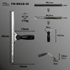 FenWi Window Squeegee with Rubber Lip 35 cm Wide /