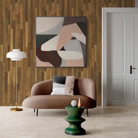 TANONE Light Brown Wood Butcher Block Contact Paper for Countertop Self-Adhesive Removable Wood Contact Wallpaper for Wall 17.7'' × 216.5''