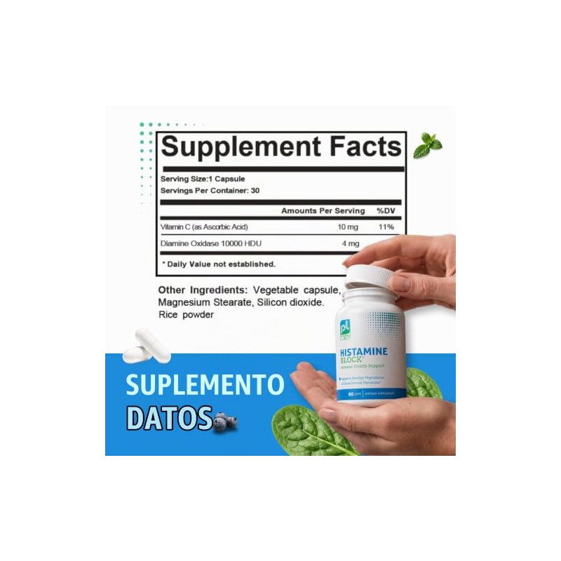 Histamine Block Supplement Advanced Blocker With Diamine Oxidase Dao Enzyme