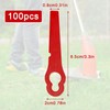 Amazleer 100 x Plastic Grass Trimmer Blades for Stihl Polycut