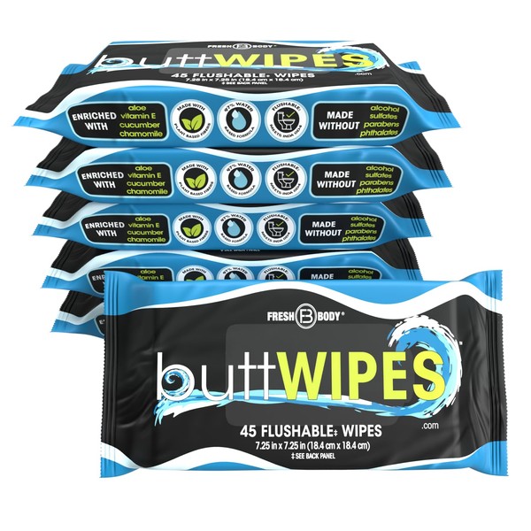 Fresh Body FB Fresh Body FB Buttwipes Flushable 270 Wipes