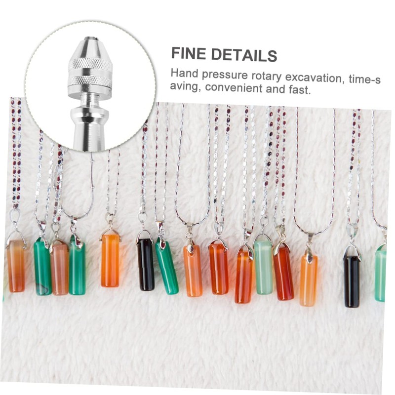 Operitacx 0.5-3.0mm Mini Hand Drill for Jewelry Wood and Metal