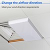 4-Pack, 24”×12” Ceiling Air Diverter for 2'x2' Grid and T-Bar