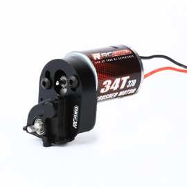 RCAWD 330% More Power 370 Motor SCX24 Transmission Gearbox Set for Axial 1/24 SCX24 AX25 Series Upgrades Part Black