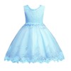 DreamHigh Vestido de noche adornado con perlas bordadas florales para