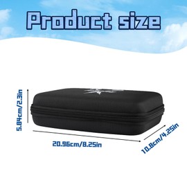 GegXcn Darts Case, Portable Dart Holder for 12 Darts with Accessories Compartment, Durable & Lightweight, Perfect for Professional Players and Travel, Fits Flights, Shafts and Tips